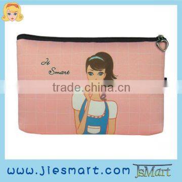 JSMART Pink cosmetic bag photo bag micrifiber sublimation printing