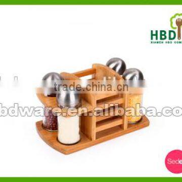 2016 Best Selling Premium Custom Made Glass Bottle Spice Rack Set,salt and Pepper Shakers photo-2