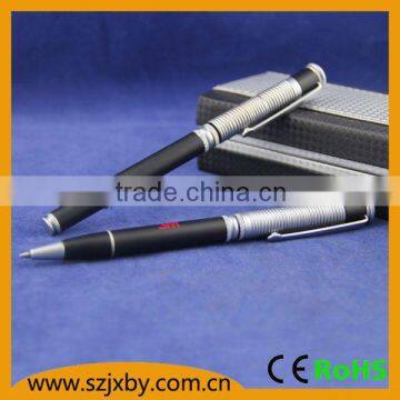 Promotional plastic ball pen with soft rubber grip