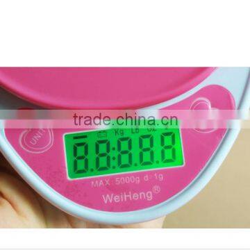 2016 3kg Heart Shape 3kg Digital Kitchen Scales