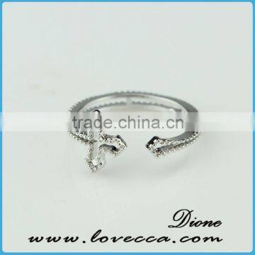 Micro Pave Setting Ring Cubic Zircon Cute Star Shape Jewelry Ring Wholesale photo-2