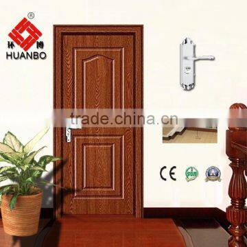 2015 main design mdf wood carved pvc door wooden internal laminated doors with handle