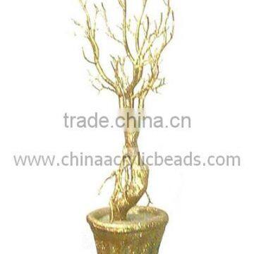 70CM Manzanita Faux Metallic Potted Tree / Table Centerpiece Hanging Tree