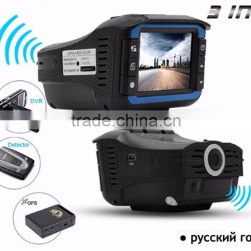 GPS Navigator Digital Video Recorder Anti Radar Detector VGR-3 With Dual Lens Camera DVR