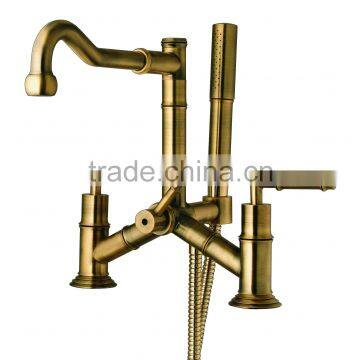 brass antique bronze bamboo bathtub tap 06/N6227