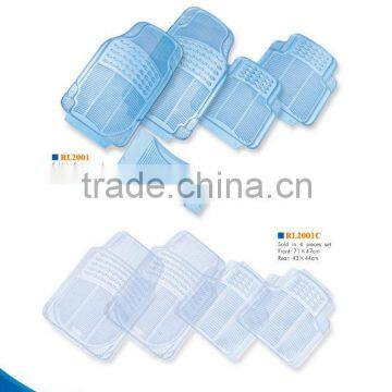 PVC and Plastic diaphanous carpet car mats with cheap price