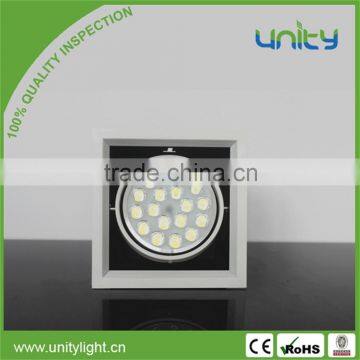 LED Grille Downlight 18w Retractable Ceiling Light Fixtures Industrial Lighting