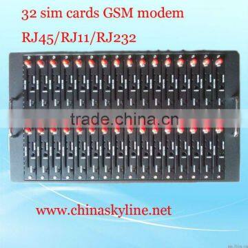 GSM Modem 32 ports, RS232/USB, Bulk SMS/MMS(Q2403-32)