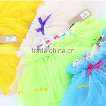 baby girls bright colorful short skirts with bows