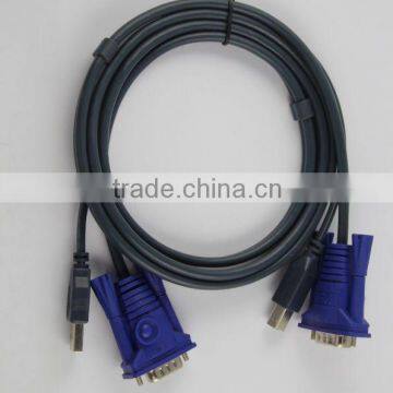 KVM Cable/USB female to VGA male VGA cable Shenzhen Mini USB to VGA Adapter