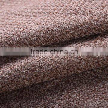 home textile product deep color blackout linen curtain fabric