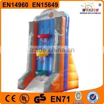 New style pvc tarpaulin inflatable basketball game