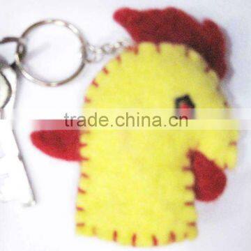 Felt Hen Design Key Chain