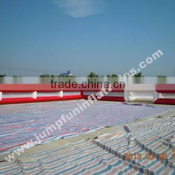 Adults Inflatable Football Field Customized 0.55mm PVC Inflatable Football Pitch