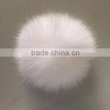 fox fur ball fashion accessories & garment decoration with/without keychain