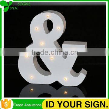 Decorative Wood Marquee Light Letters photo-2