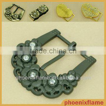 fashion metal belt buckles with shiny beads