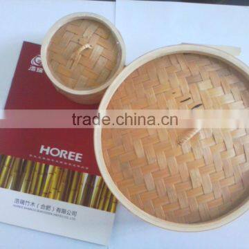 bamboo food steamer set made of Mao bamboo with different sizes