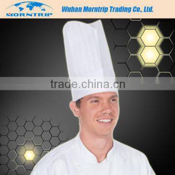 Wholesale Adjustable Nonwovn Polyester Chef's Hat Disposable Paper Chef Hat Cotton Chef Hat with Costom Sizes