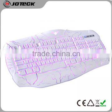 2015 the Latest 3 Colors LED Light Crack Backlit Professional Gaming Computer Keyboard---JK666 photo-3
