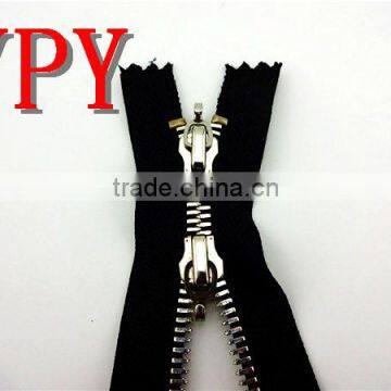 two ways open end metal zipper wholesale