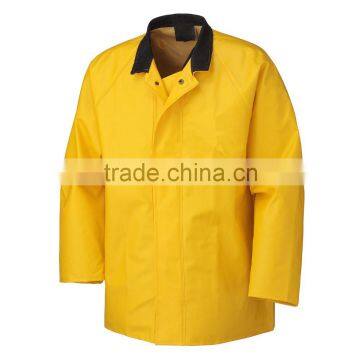 100% waterproof and windproof adult PVC/polyester jacket