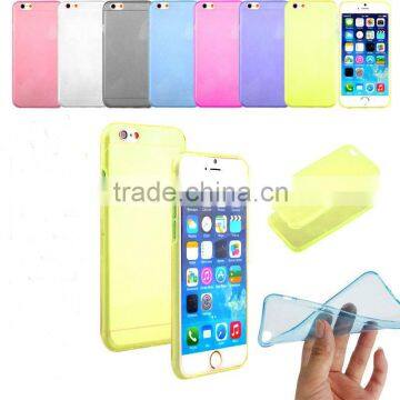 Ultra Thin Crystal Clear TPU Back Case Cover For iPhone6 (4.7")