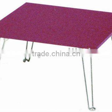 Purple laptop table with MDF and steel tube