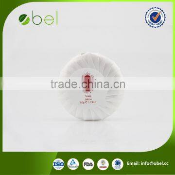 Round camel milk baby soap with label 50g