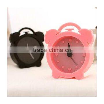 promotional item mini gift clocks protalbe Retro Silicone pillow alarm clock