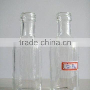 50ml Round Shape Clear Glass Material Pharmaceutical Empty Bottle