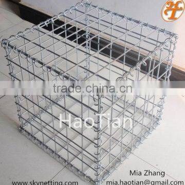 Gabion wall 4mm diameter heavey duty galvanized from China 1x1x1m spring gabion basket cages 80x100mm mesh direct ISO factory