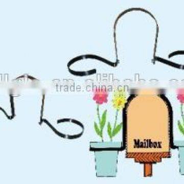 hanging wire mail box plant holder