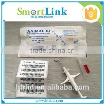 cheap FDX-B Bioglass 125/134.2kHz Animal RFID Glass Tag,mini rfid tracking chip in disposble syringes