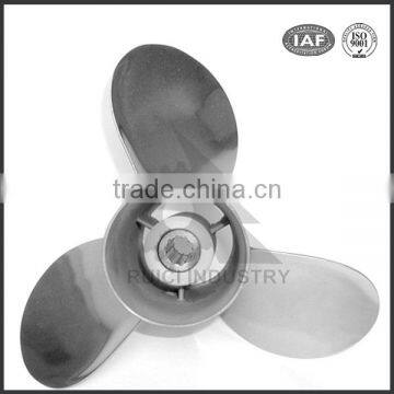 China manufacturing aluminmum casting outboard motor propeller