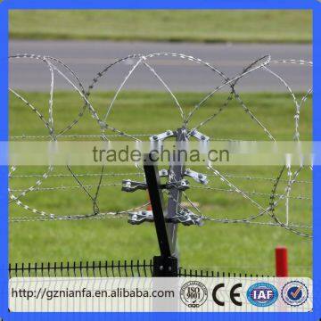 Barb Wire Fence for Airport Border/Galvanized Double Strand Babred Wire(Guangzhou Factory)