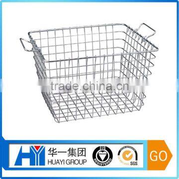 Customed Supermarket Stainless Steel Wire Mesh Basket