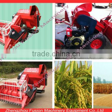 Wheat/rice/paddy combine harvest machine/mini combined harvester with threshing function