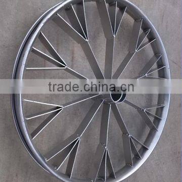 24x2.125 Rubbish Cart Wheel( Welded Steel Plate,Heavy-duty Cart Wheel ) photo-2