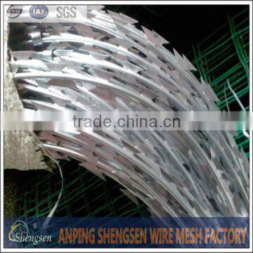 barbed wire/450mm coil diameter concertina razor barbed wire/concertina wire for sale