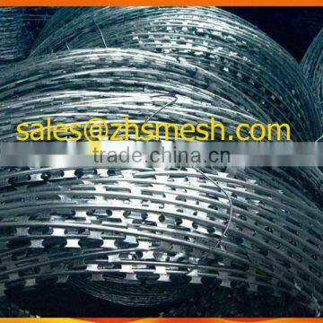 Hot Dipped Galvanized Concertina Razor Barbed Wire Coil(Direct Factory)