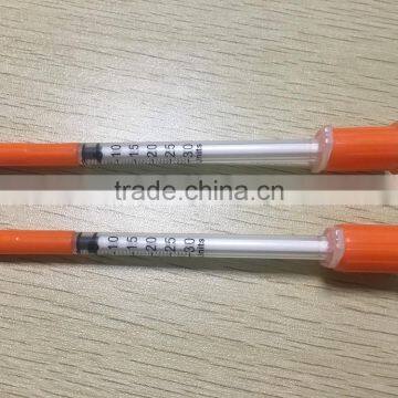Best Selling Disposable Insulin Syringe 1ml 0.5ml 0.3ml With Fixed Needle Syringe Factory photo-2