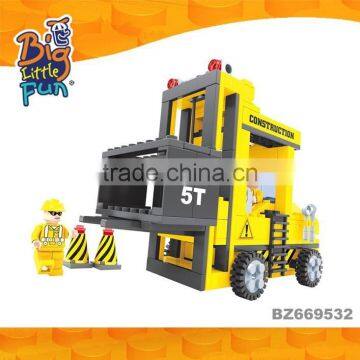 Ausini cheap trucks toys intelligence construction plastic children's building blocks