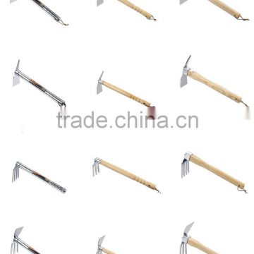 Garden tool set, Steel Head Wooden Handle Garden Hoe