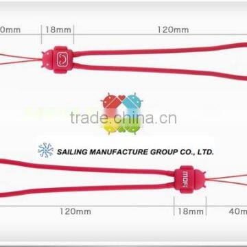 OEM Promotinal Hanging Silicone Mobile Phone Strap,promotional Cell Phone Straps for Iphone/MP3/bag/keychain photo-3