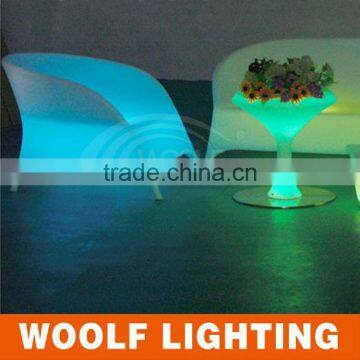 One-Three Seat Illuminated LED Leisure Sofa for Living Room and Coffee Shop