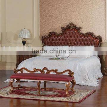 European Rococo Style Hand Painting Floral Kids Bedroom Furniture, Antique Kid's Bedroom Set photo-2