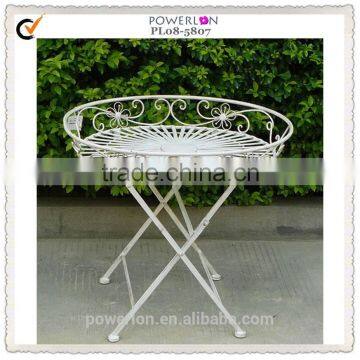 European Design Metal Outdoor Folding Tray table