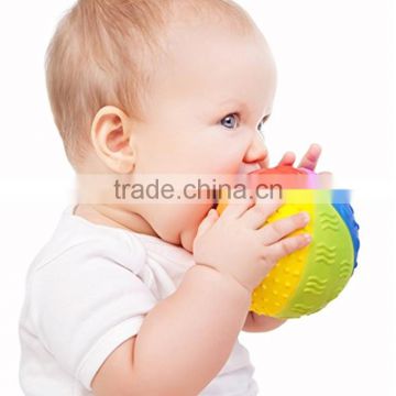 Flexible Funny FDA silicone baby sensory ball