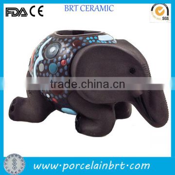 Wholesale ceramic elephant candle holder